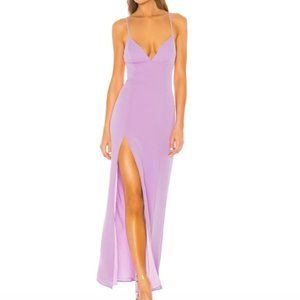 Lovers + Friends Julie Gown Maxi Dress in Lilac M